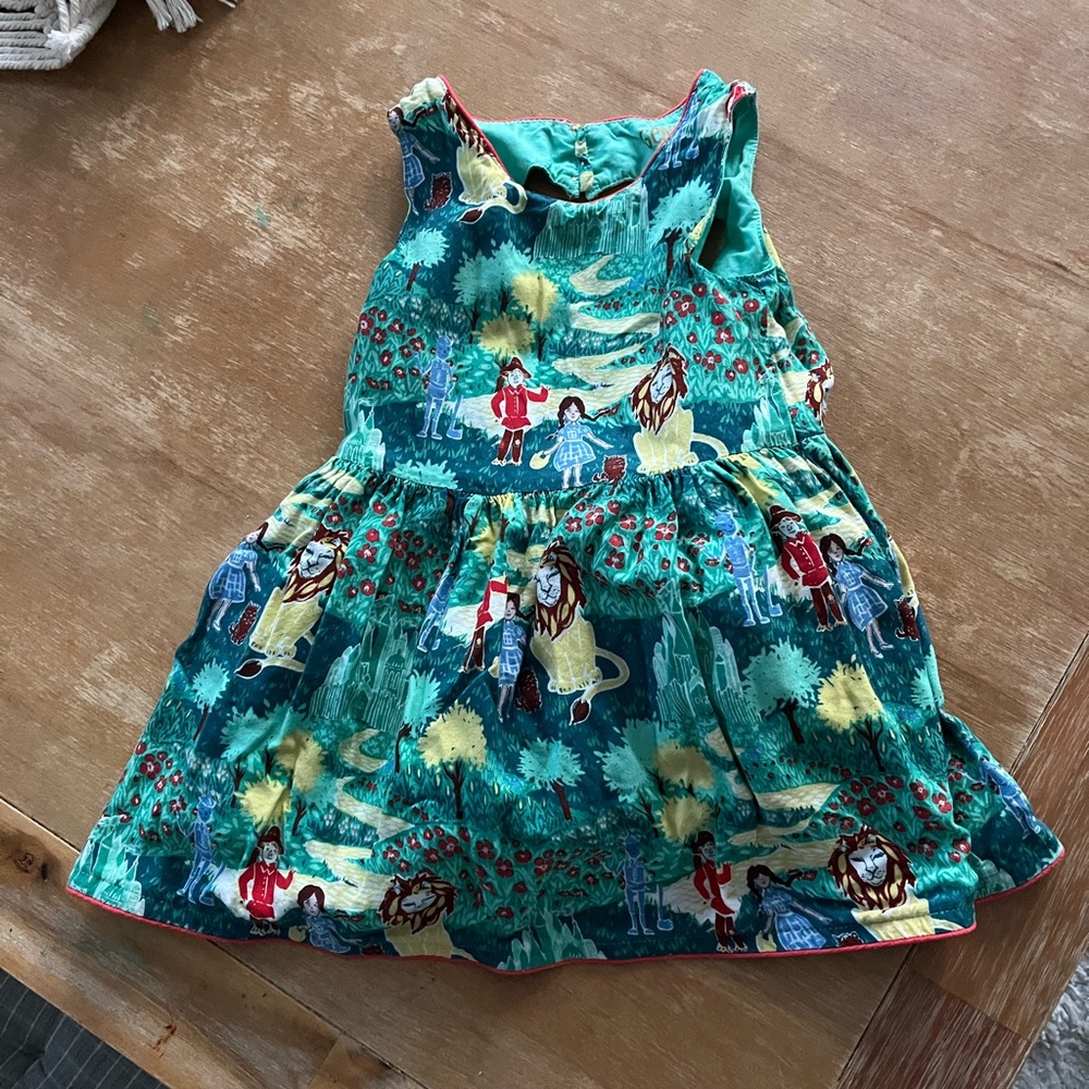OshKosh B'gosh Teal Multi-Color Girl's Dress